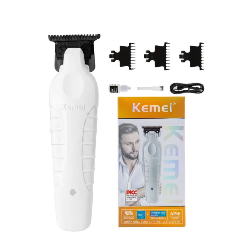 COMBO KEMEI BLANCO KM2296 + KM2299 + KM3383 CON BASE DE CARGA - 3