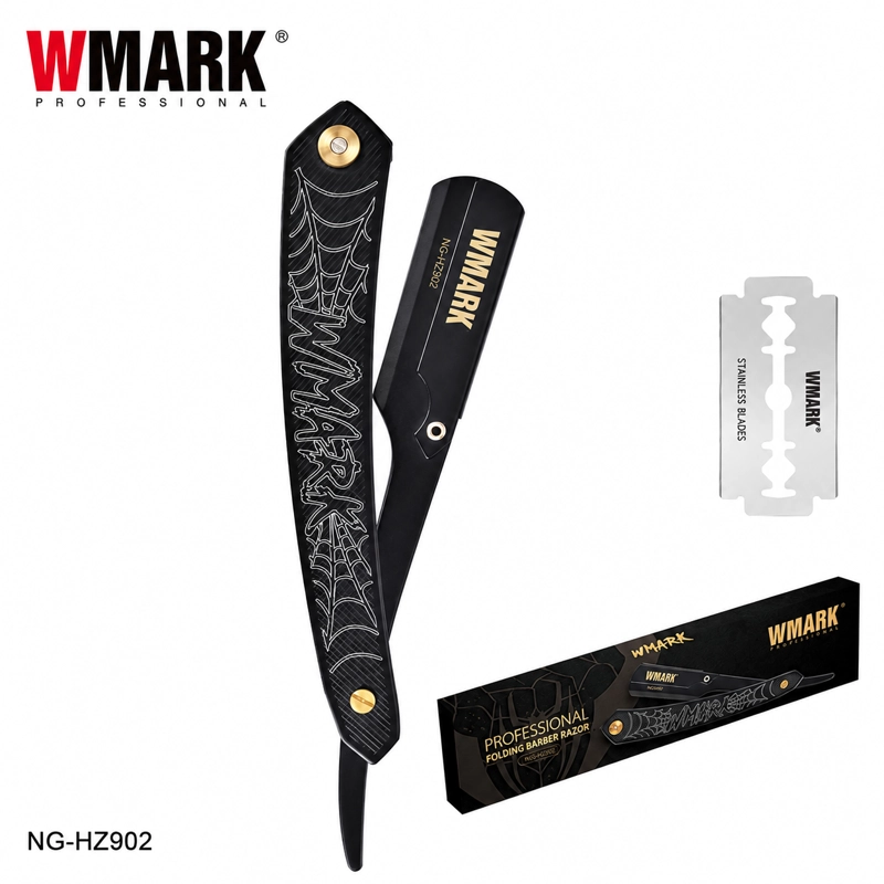 NAVAJA BARBERA WMARK NG-HZ902 PROFESIONAL ACERO INOXIDABLE - 2