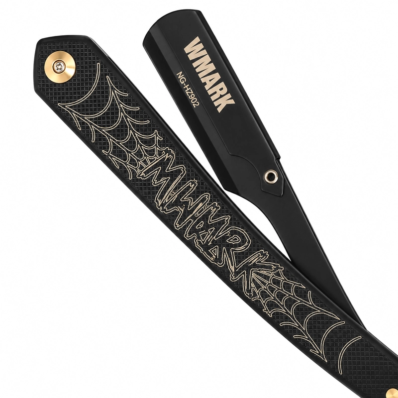 NAVAJA BARBERA WMARK NG-HZ902 PROFESIONAL ACERO INOXIDABLE - 3