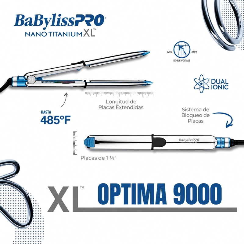 PLANCHA BABYLISSPRO OPTIMA 9000 XL 32 MM PROFESIONAL - 4