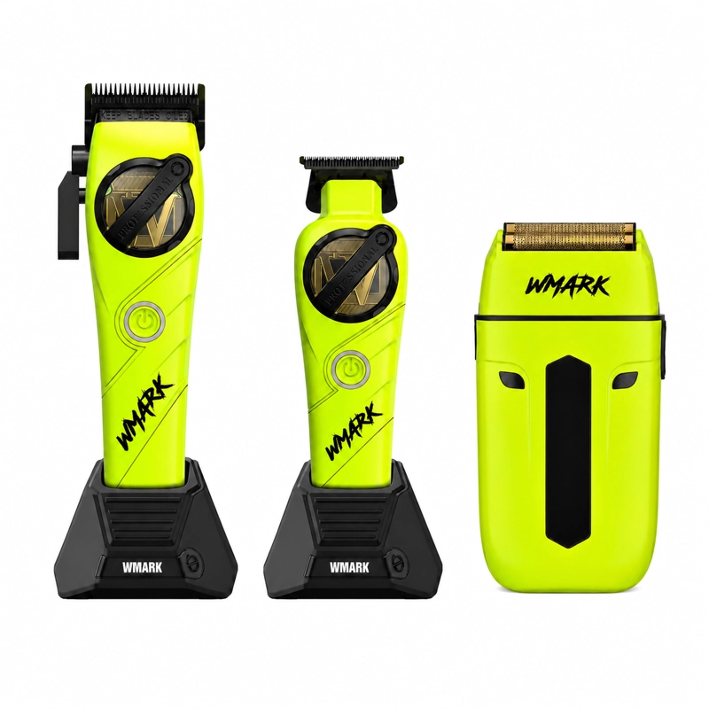 WMARK NG-8637KIT KIT PROFESIONAL 5 EN 1 PARA BARBERO VERDE - 2