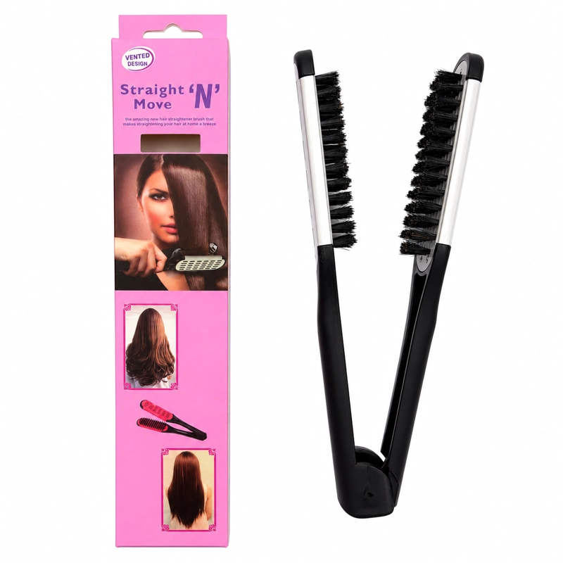CEPILLO ALISADOR TE RMICO CERAMICO PLEGABLE STRAIGHT N MOVE BLANCO - 1