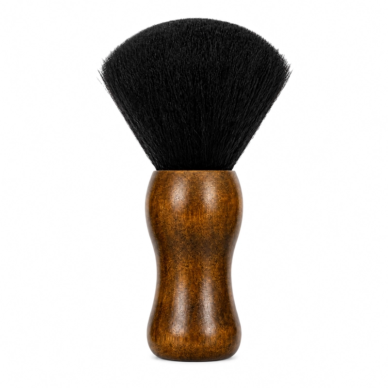 BROCHA SACA PELOS PREMIUM NEGRA CERDAS NATURALES MADERA - 1