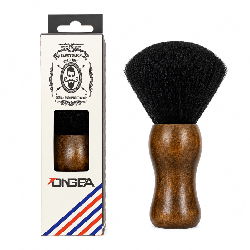 BROCHA SACA PELOS PREMIUM NEGRA CERDAS NATURALES MADERA - 2