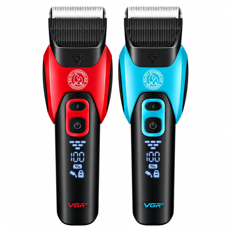 CORTADORA PROFESIONAL PARA MASCOTAS VGR V-208 ROJO METALICO - 3