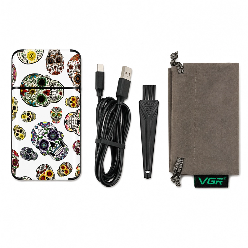 VGR AFEITADORA PROFESIONAL V-369 DISEÑO CALAVERA - 2