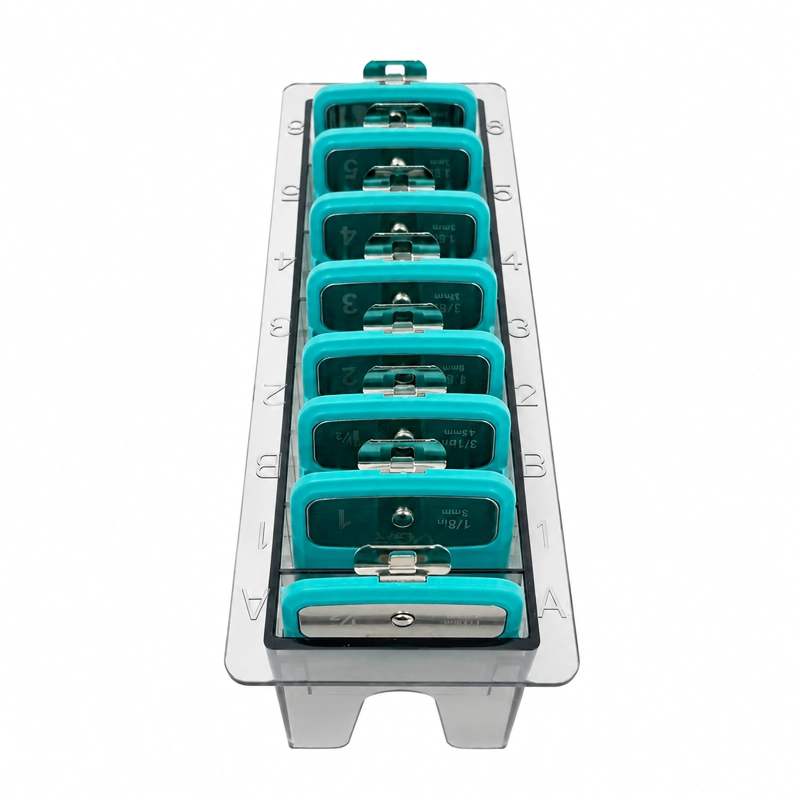 VGR SET 8 PEINES METALICOS V-891 PARA CLIPPER PROFESIONAL - 3
