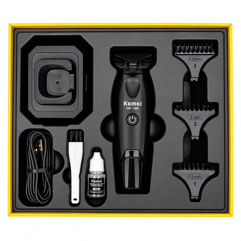 TRIMMER KEMEI KM-1385 PROFESIONAL CON BASE MAGNE TICA - 2