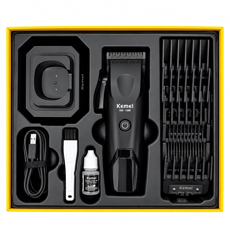 MAQUINA DE CORTE KEMEI KM-1386 7500RPM PROFESIONAL - 2