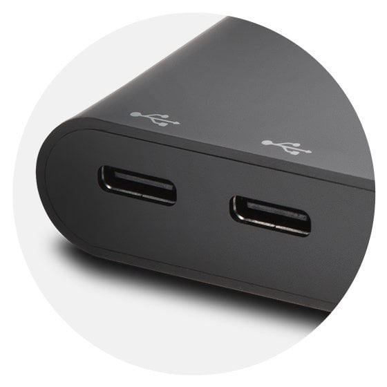 HUB USB-C CH1000 2 PUERTOS USB-C Y 2 PUERTO USB-B - 3
