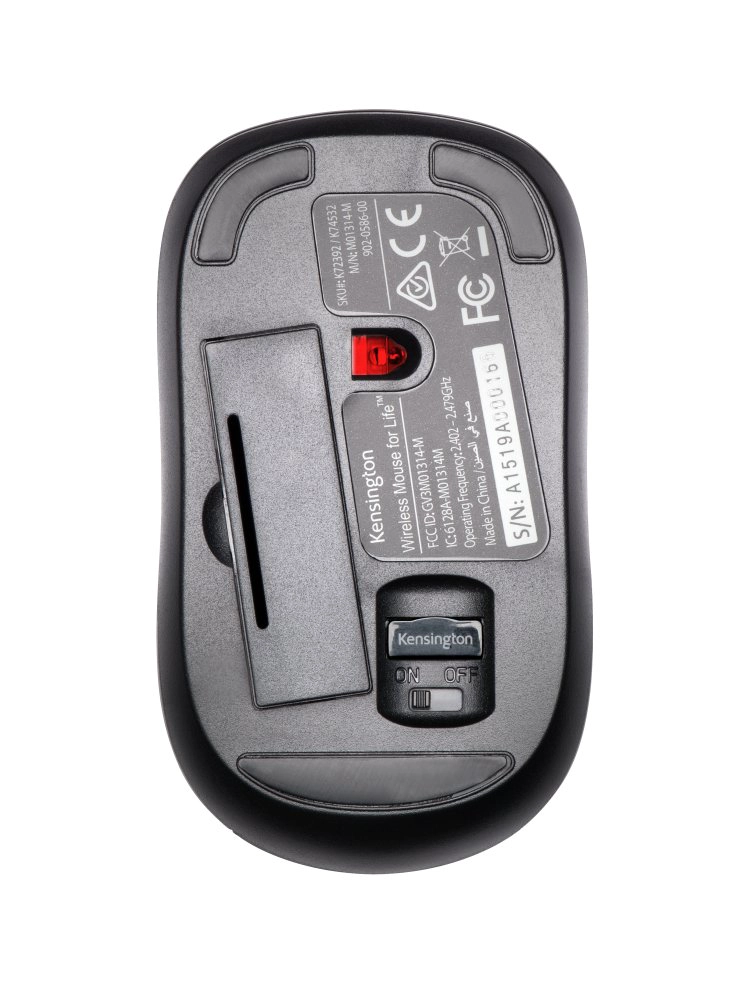 MOUSE INALÁMBRICO KENSINGTON FOR LIFE AZUL 3 BOTONES, 2,4 GHZ - 2