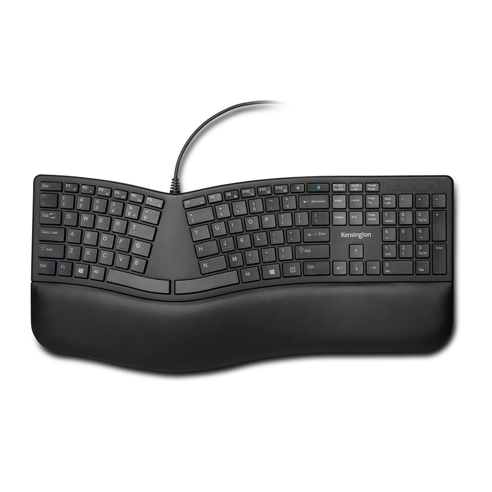 TECLADO ERGONOMICO ALAMBRICO KENSINGTON PRO FIT - 1