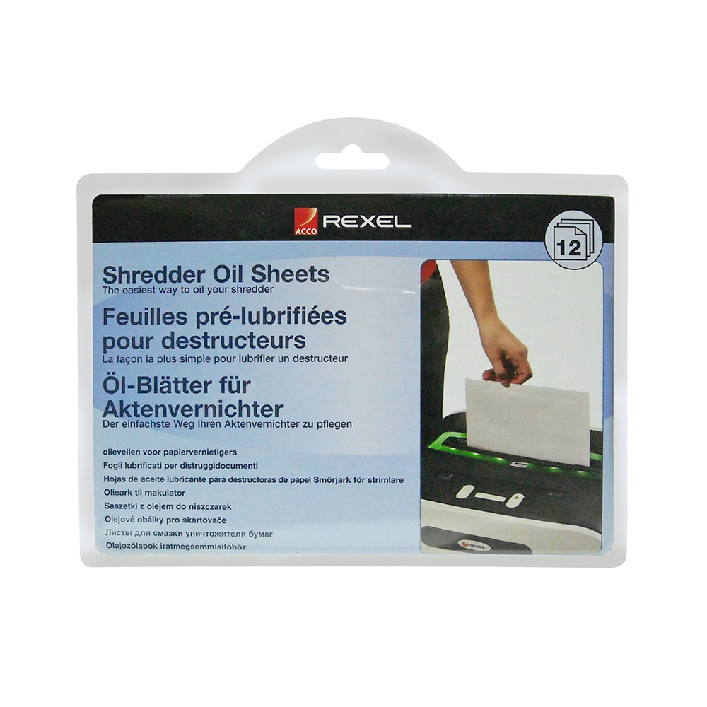 LUBRICANTE EN HOJAS PARA TRITURADORAS - REXEL - 1