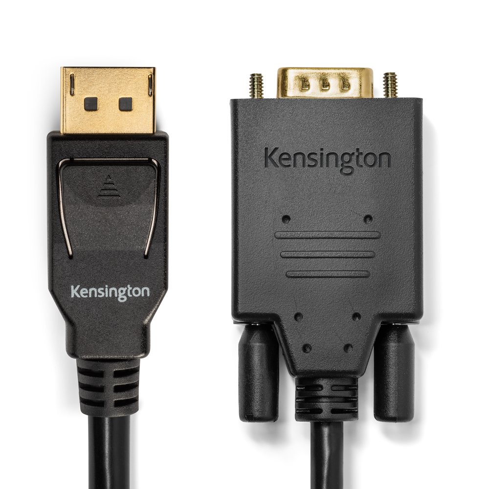 CABLE DISPLAYPORT A VGA PERMITE 1080P 1.8 MTS. - KENSINGTON - 2