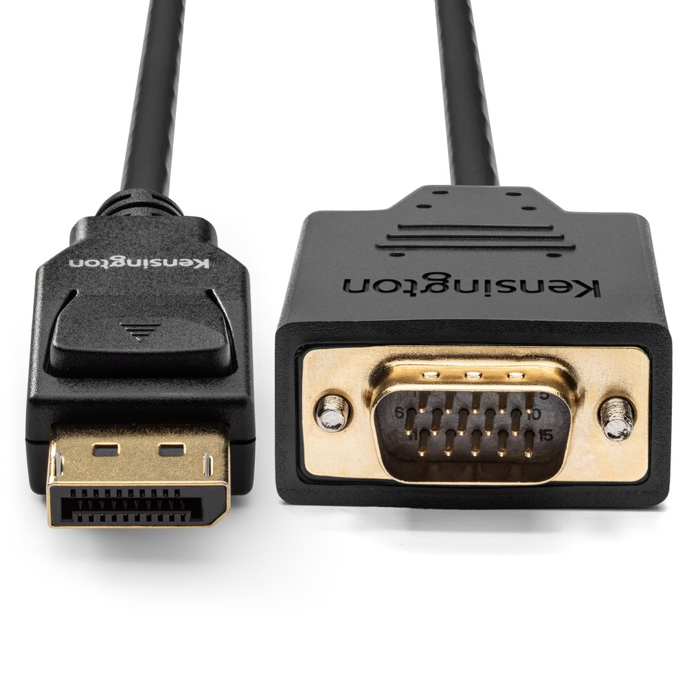 CABLE DISPLAYPORT A VGA PERMITE 1080P 1.8 MTS. - KENSINGTON - 4