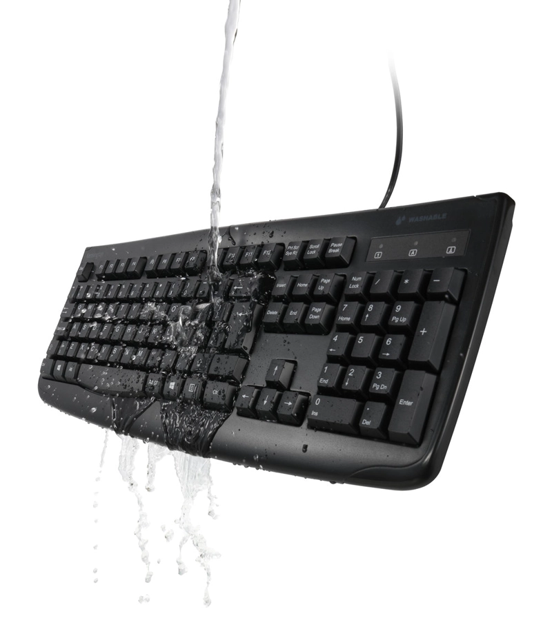 TECLADO UNIVERSAL KENSINGTON FOR LIFE LAVABLE ALÁMBRICO NEGRO - 2