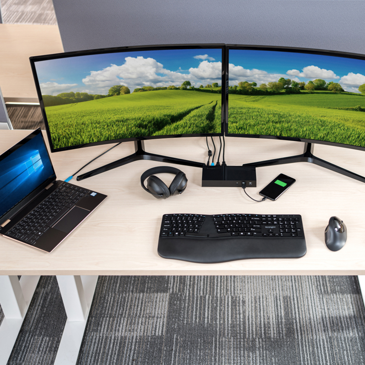 COMBO TECLADO Y MOUSE ERGONOMICO INALAMBRICO KENSINGTON PRO FIT - 4