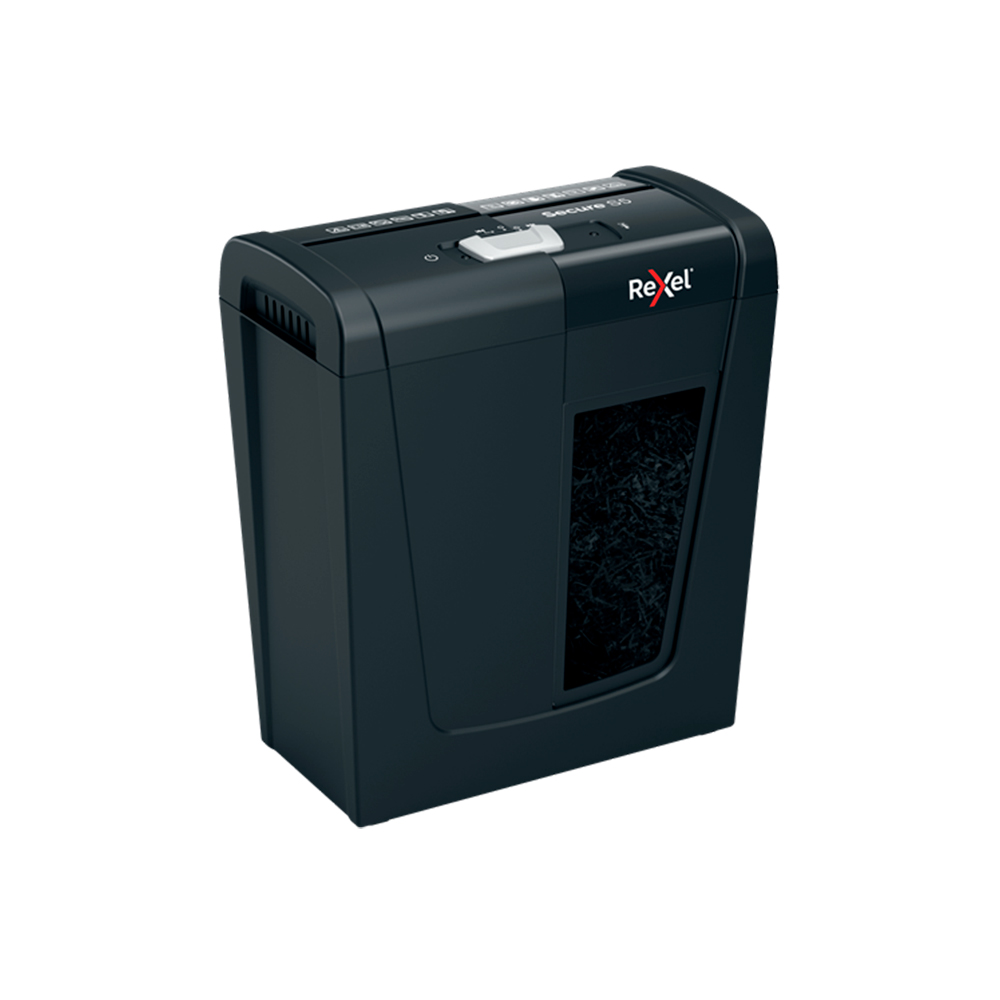 TRITURADORA REXEL SECURE S5 P2 6MM/ 5 HJS /PAPELERO 10 LTS - 2