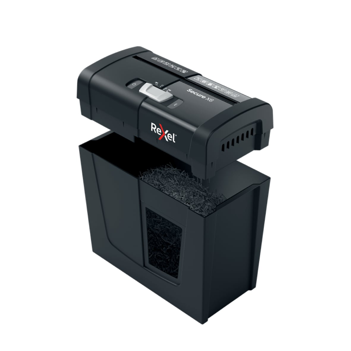 TRITURADORA REXEL 2020122EU SECURE X6 P4 4X40MM/ 6 HJS /PAPELERO 10 LTS - 1