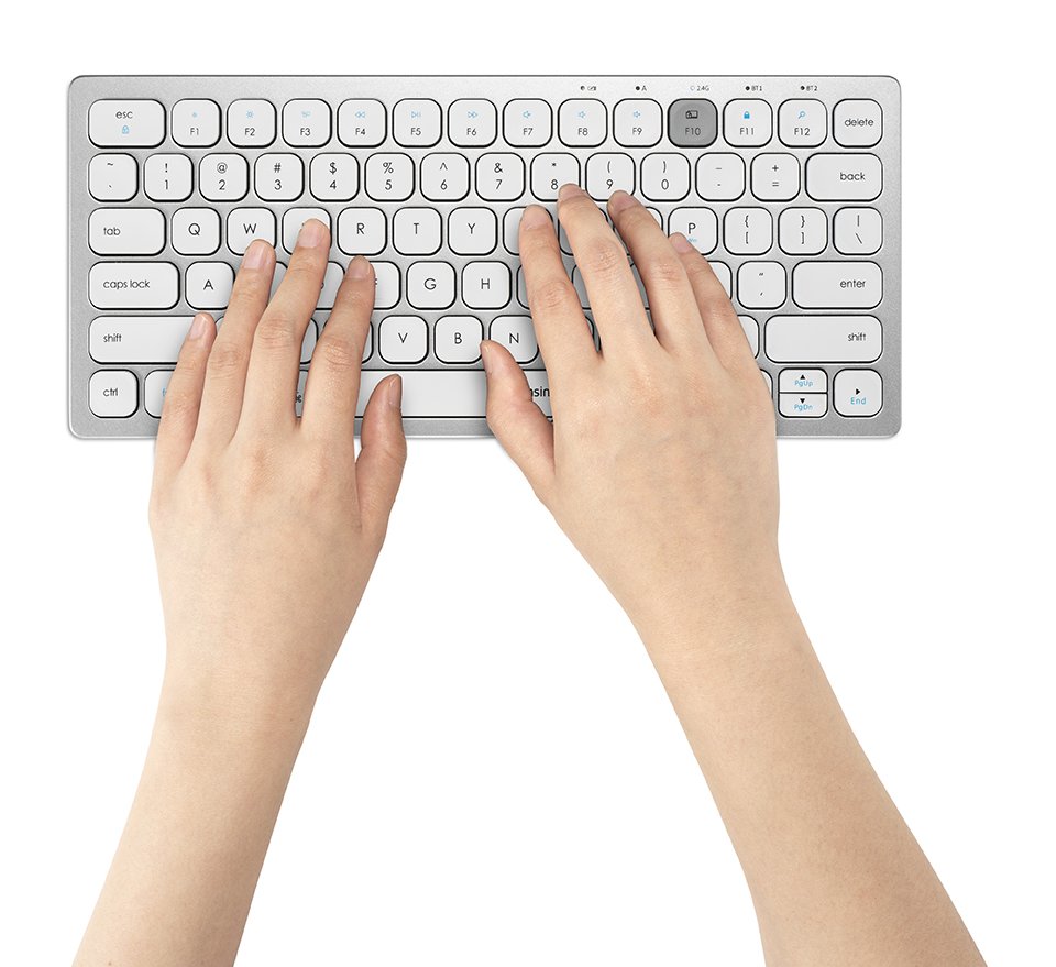 TECLADO UNIVERSAL INALÁMBRICO KENSINGTON COMPACTO 3 CONEXIONES BLANCO K75504ES - 3