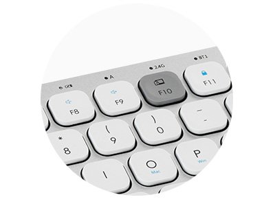 TECLADO UNIVERSAL INALÁMBRICO KENSINGTON COMPACTO 3 CONEXIONES BLANCO K75504ES - 4