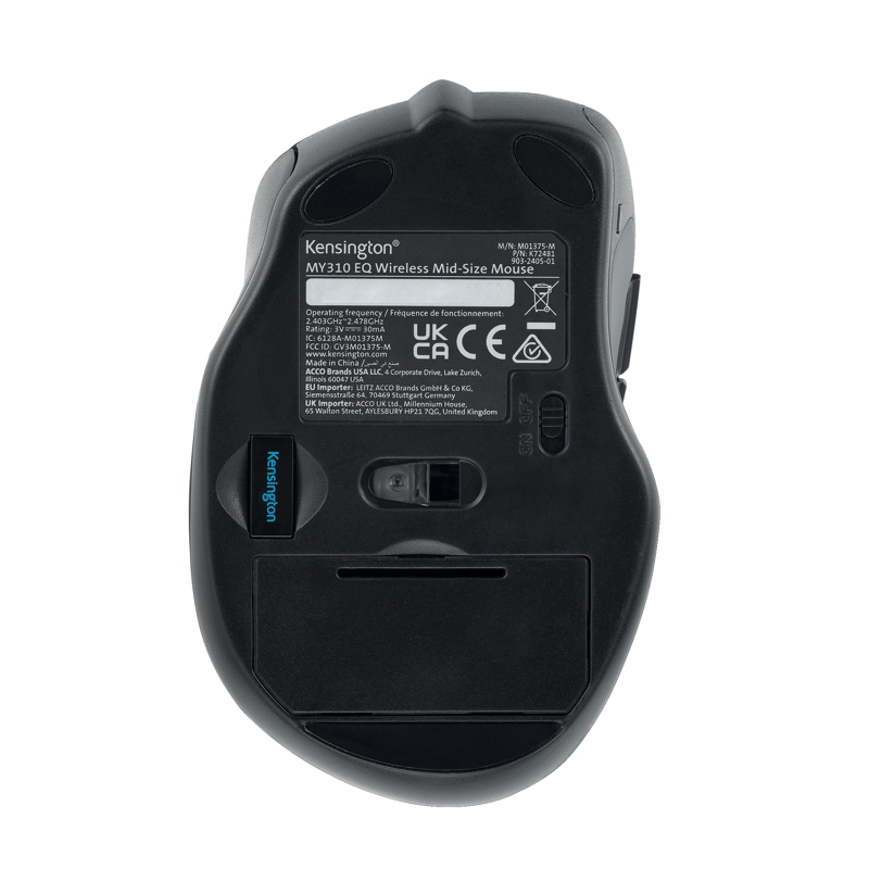 MOUSE INALAMBRICO KENSINGTON USB MEDIANO MY310 EQ - 5