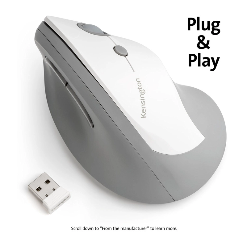 MOUSE INALAMBRICO KENSINGTON VERTICAL PRO FIT - 9