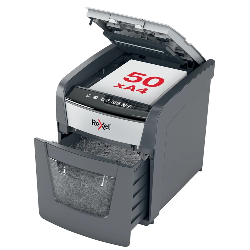 TRITURADORA DE PAPEL REXEL OPTIMUM AUTO+ 50X P4 50 HOJAS - 7