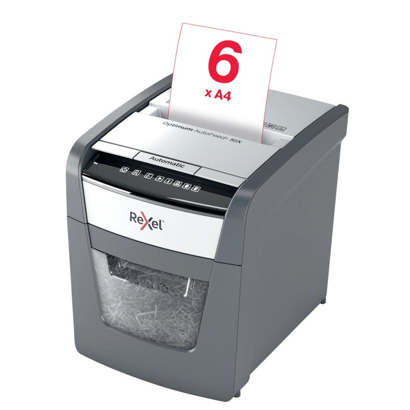 TRITURADORA DE PAPEL REXEL OPTIMUM AUTO+ 50X P4 50 HOJAS - 8
