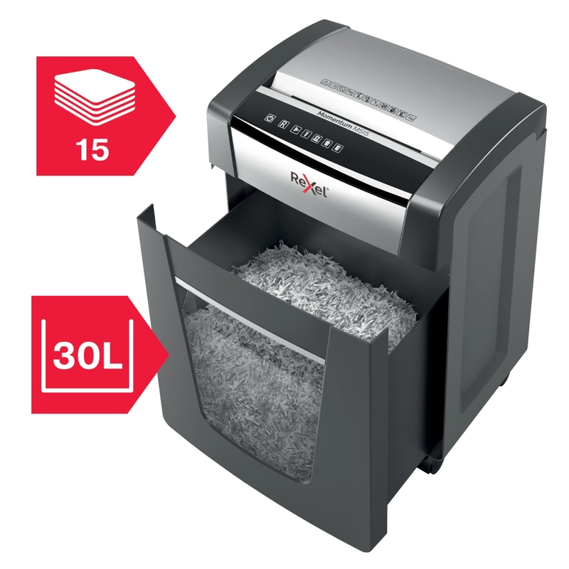 TRITURADORA DE PAPEL REXEL MOMENTUM M515 P5 15 HOJAS - 6