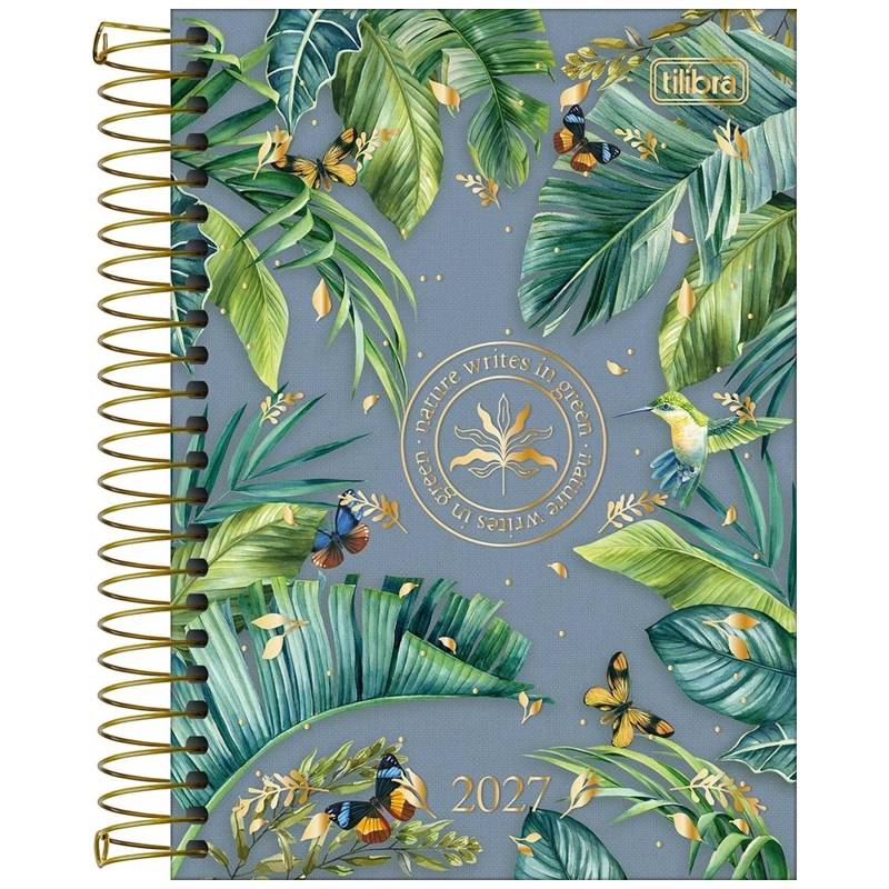 AGENDA ESPIRAL TILIBRA NATURALIS DIARIA M5 2027 CELESTE - 1