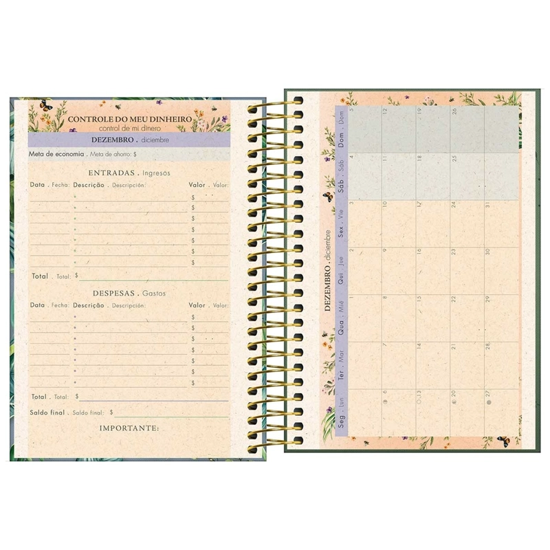 AGENDA ESPIRAL TILIBRA NATURALIS DIARIA M5 2027 CELESTE - 6