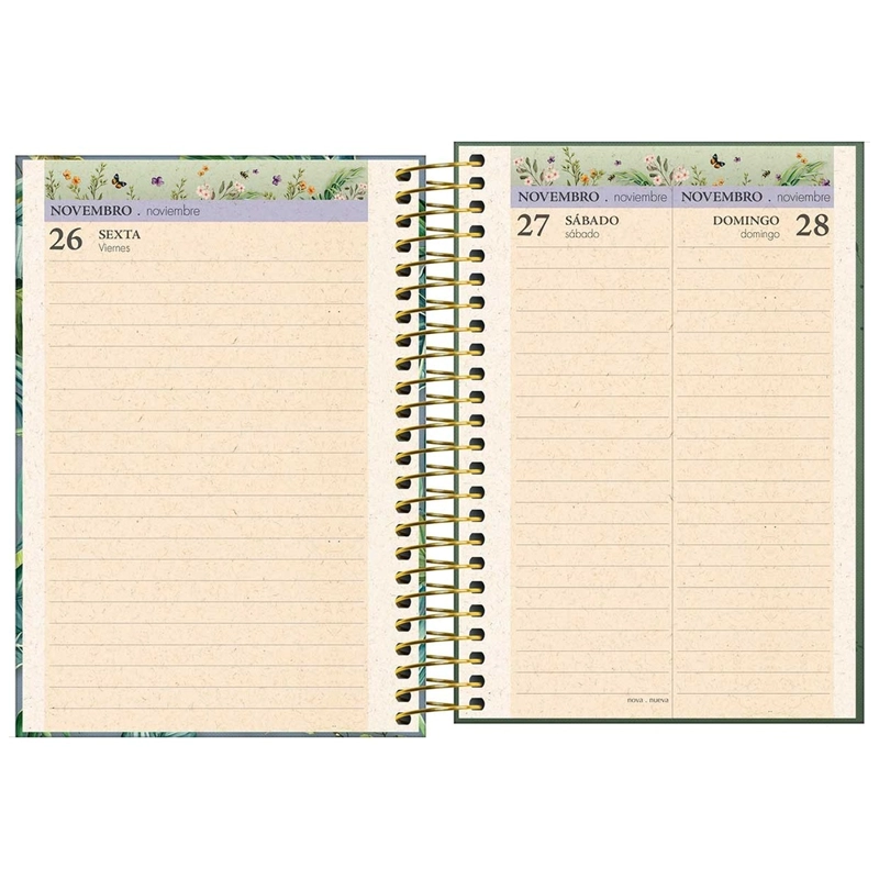AGENDA ESPIRAL TILIBRA NATURALIS DIARIA M5 2027 BEIGE - 5