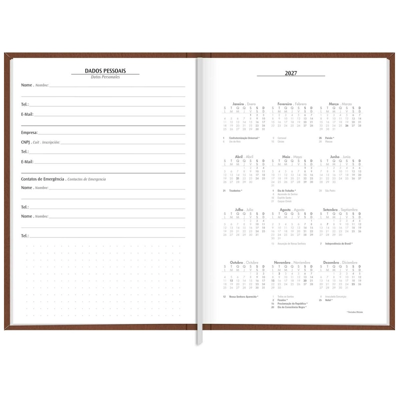 AGENDA EJECUTIVA TILIBRA COSIDA DIARIA TORINO M5 2027 CAFE - 2