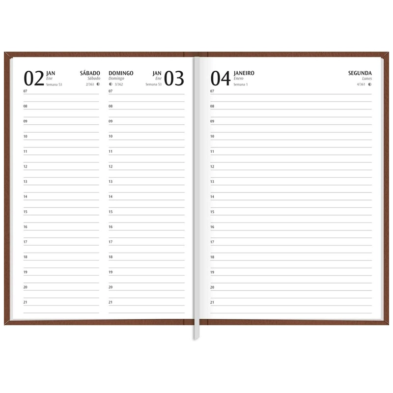 AGENDA EJECUTIVA TILIBRA COSIDA DIARIA TORINO M5 2027 CAFE - 4