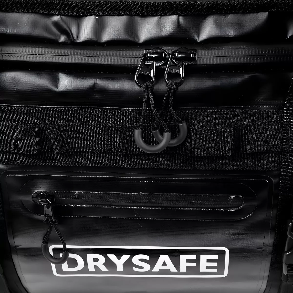 BOLSO OUTDOOR IMPERMEABLE 80 L CAMPING TREKKING DRYSAFE NEGRO - 4