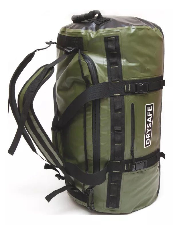 BOLSO DUFFEL 80L OUTDOOR TRACKING CAMPING WATERPROOF DRYSAFE COLOR VERDE - 2