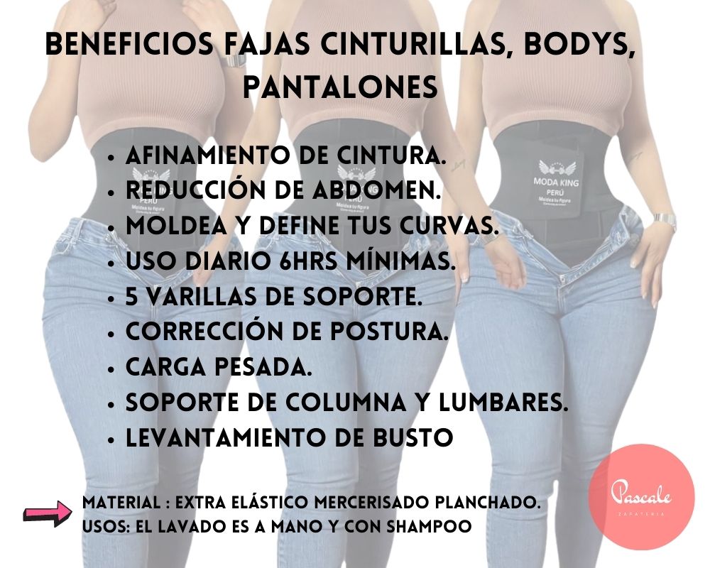 BODY FAJA MUJER ZAPATERÍA PASCALE MODA KING ORIGINAL RELOJ DE ARENA - 3
