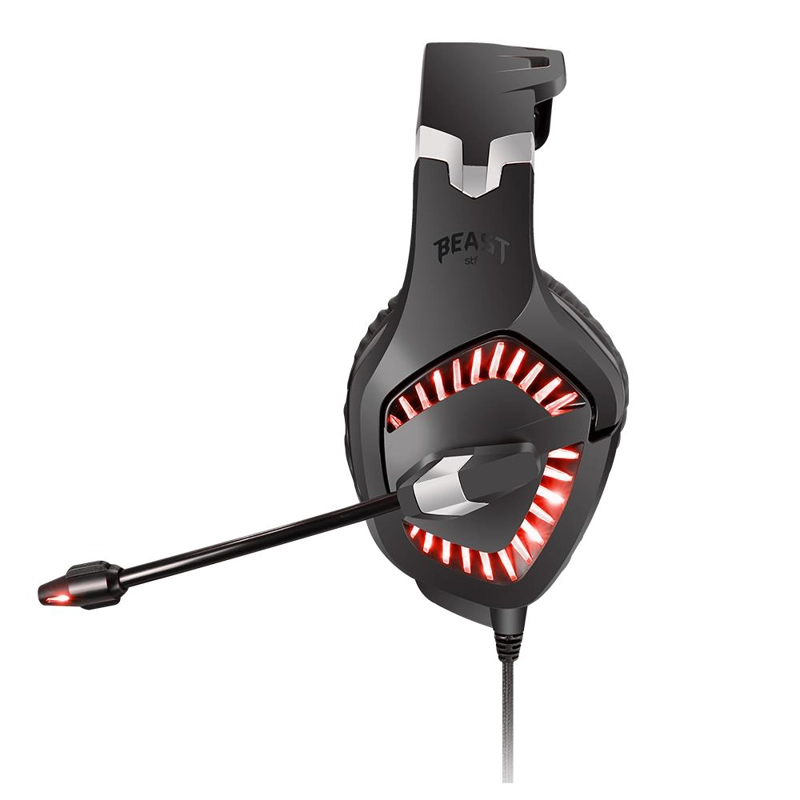 AUDÍFONOS GAMER STF HEADSET SFT MUSPELL ULTIMATE 7.1 VIBRA NEGRO - 2