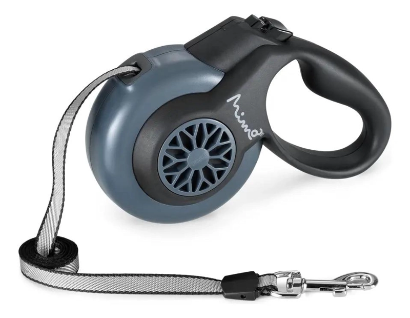 CORREA PERROS PP037 RETRAC ABS P 5 MT 12 KG MIMO GRIS - 1