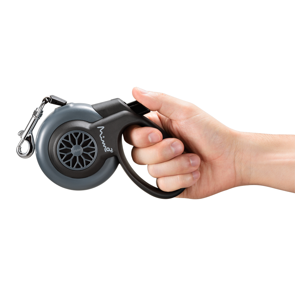 CORREA PERROS PP038 RETRAC ABS 5 MT 25 KG MIMO GRIS M - 2