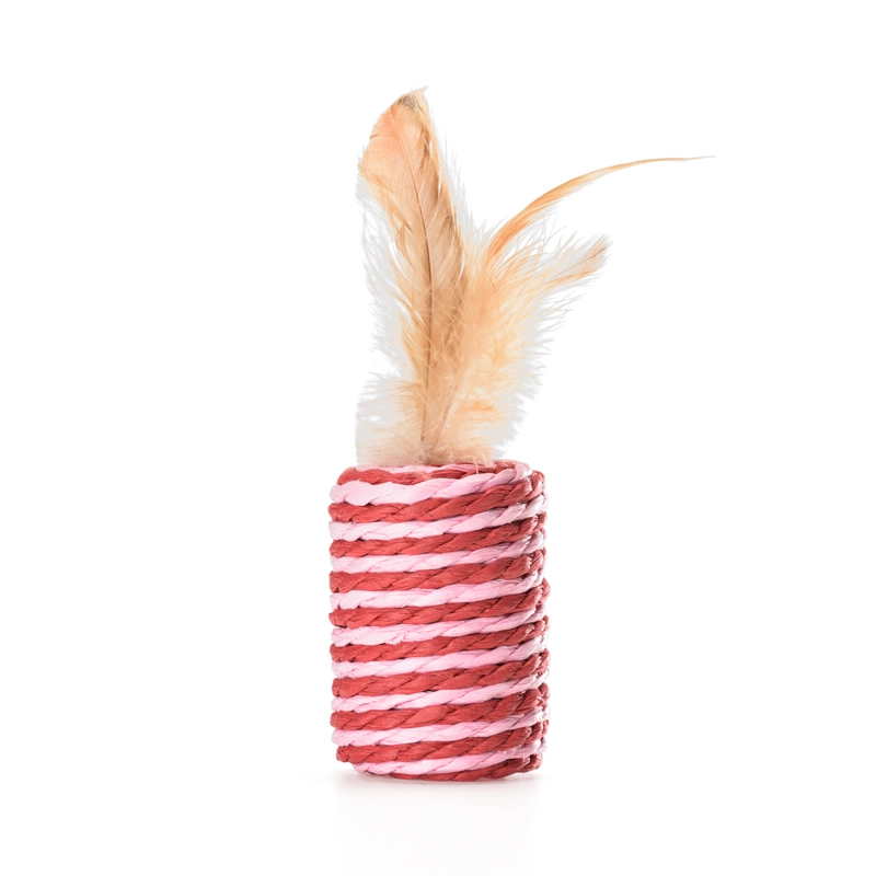 JUGUETE PARA GATO MIMO CILINDRO FIBRA NA 4CM PP130 - 1