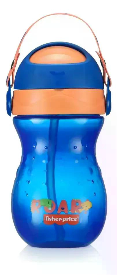 VASO FISHER PRICE BOMBILLA PLAYFUL 360 ML BB1018 AZUL - 1