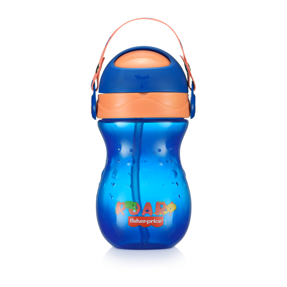 VASO FISHER PRICE BOMBILLA PLAYFUL 360 ML BB1018 AZUL - 1