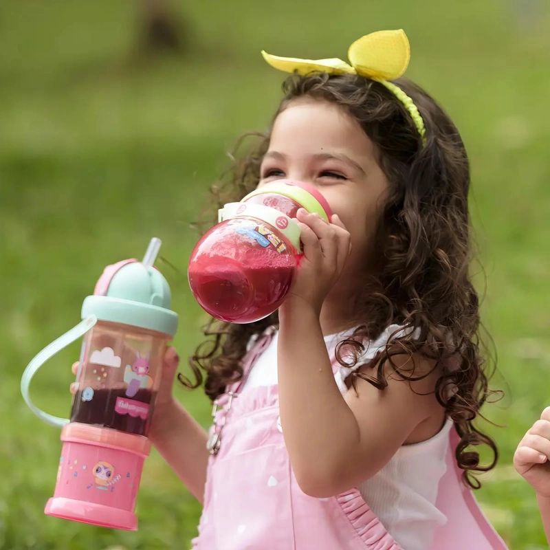 VASO FISHER PRICE BOMBILLA PLAYFUL 360 ML BB1019 ROSADO - 5