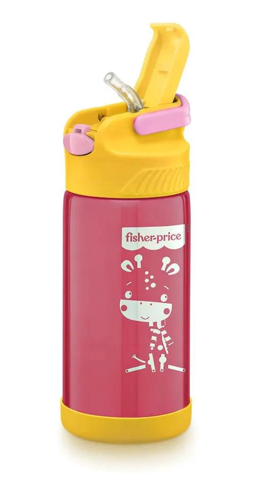 BOTELLA FISHER PRICE TERMICA 400 ML BB1023 ROSADO - 2
