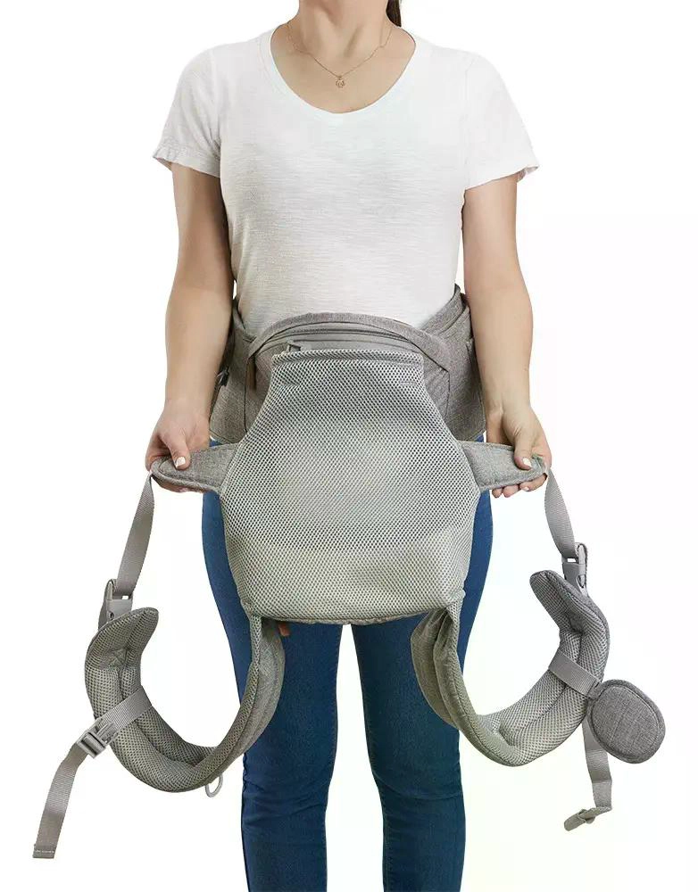 CANGURO FISHER PRICE PORTA BEBÉ BB312 GRIS - 9