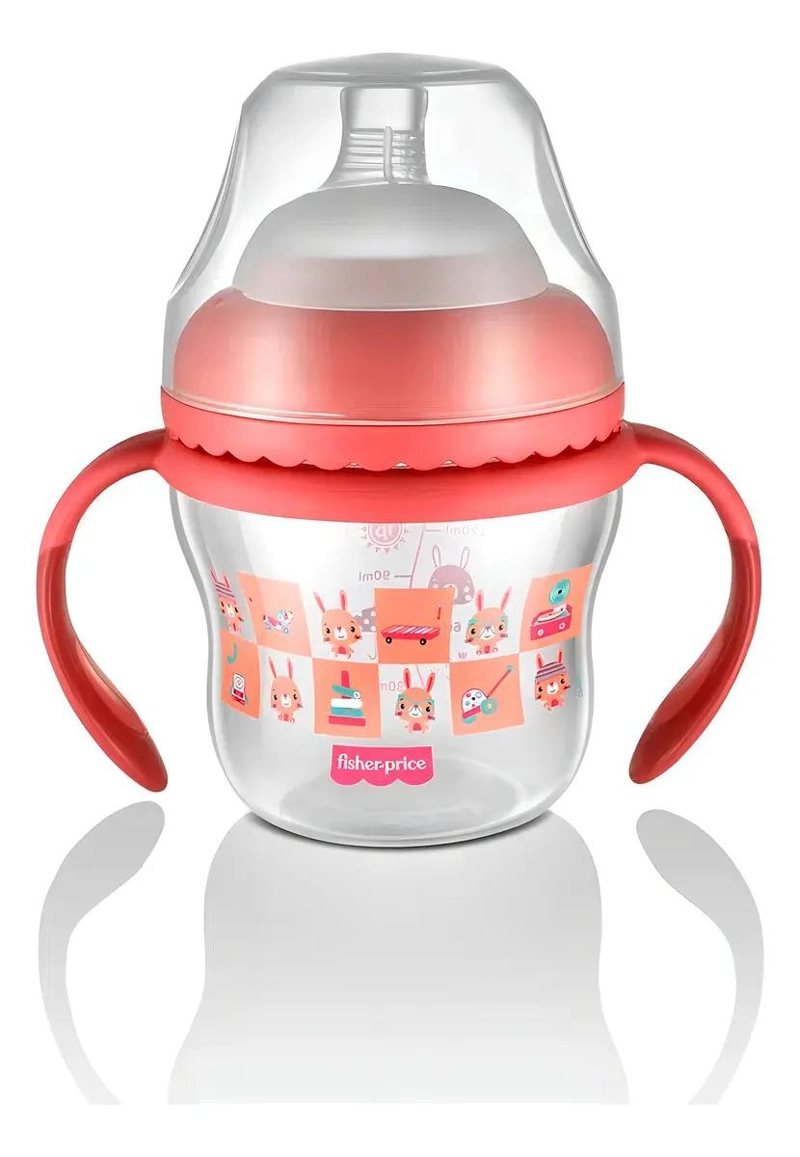 VASO FISHER PRICE ENTRENA FIRST MOMENTS RO 150 ML BB1056 ROSA - 1