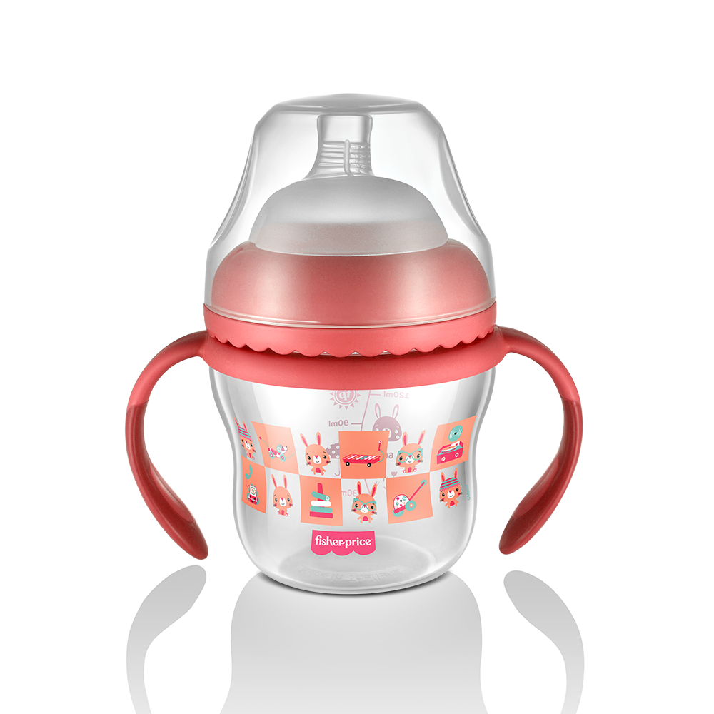 VASO FISHER PRICE ENTRENA FIRST MOMENTS RO 150 ML BB1056 ROSA - 1