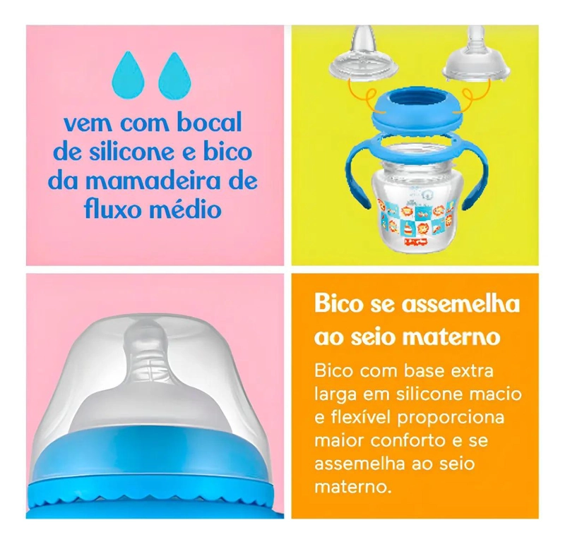 VASO FISHER PRICE ENTRENA FIRST MOMENTS RO 150 ML BB1056 ROSA - 3
